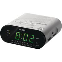 Sony ICF-C218 Automatic Time Set Clock Radio (White) (Discontinued by Manufacturer)