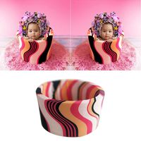 EUGNN Newborn Baby Photo Props Basket,Styling Photography Basket Foam Cotton Small Frame for Memorable Photography Shoots Newborn Photography Props Accessories