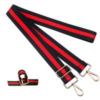 Adjustable Crossbody Strap 52in Purse Strap Replacement Guitar Style or Handbags(Black Red Black)