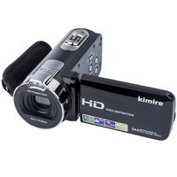 Digital Camera Camcorders Kimire HD Recorder 1080P 24 MP 16X Powerful Digital Zoom Video Camcorder 2.7 Inch LCD Stabilization with 270 Degree Rotation Screen Camera Bag Lithium Battery(312P-Black)