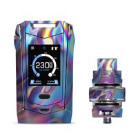 IT'S A SKIN Decal Vinyl Wrap for Smok Species 230W TFV8 Baby V2 Vape Sticker Sleeve Cover/Opalescent Resin Marble Oil Slick