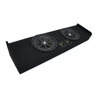 Compatible with 2009-2015 Ford F-150 Super Crew Truck Kicker Comp C10 Dual 10" Sub Box Enclosure - Final 2 Ohm