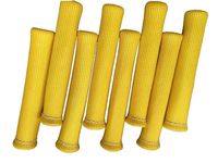 2500° 6" Spark Plug Wire Boots Protector Sleeve Heat Shield Cover 8Pcs Mutil Color (Yellow)