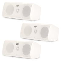 Acoustic Audio AA35CW Indoor 3 Way Speakers 1200 Watts White Bookshelf 3 Speaker Set AA35CW-3S