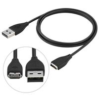 EEEKit Charging Solution Kit for Fitbit Charge HR Wireless Activity Wristband, 2 Packs USB Replacement Charger Charging Cables for Fitbit Charge HR