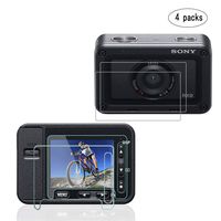 Tempered Glass Screen Protector for Sony DSC-RX0,Anti-scratch Anti-Fingerprint Waterproof High Transparency Foils Front and Back(2 Packs)