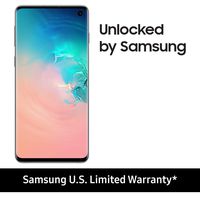 Samsung Galaxy S10 Factory Unlocked Phone with 128GB (U.S. Warranty), Prism White (Renewed)