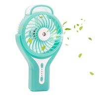 TianNorth Misting Fan Mini USB Handheld Humidifier Mist Water Spray Air Condictioning Moisturizing Fan Portable Face Spray Mist Humidifier (Blue)