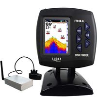 Lucky Wireless Fish Finder Sonar Transducer Bait Boat Depth Finders Fishfinder Wireless Fishing Sonar for Kayak Fishing Sea Fishing