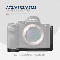 LPS-A72/A7R2/A7M2 L plate Camera Vertical Shoot Aluminum alloy CNC machining Quick Release L Type Plate for A72/A7R2/A7M2 camera