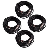 Seismic Audio - BS12Q100-4Pack - 4 Pack of 100 Foot Pro Audio Banana to 1/4" Speaker Cables -12 Gauge 2 Conductor 100' Speaker Cables