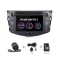 Android 8.1 Car Stereo GPS Navigation 7 inch Touch Screen 3G WiFi Radio Car DVD Player for Toyota RAV4 2006 2007 2008 2009 2010 2011 2012 Double Din Car Stereo Head Unit Reverse Camera