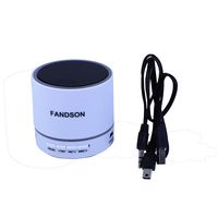 FANDSON Round Portable Wireless Bluetooth Speaker with Built-in-Mic,Handsfree Call,AUX Line,TF Card,HD Sound and Bass for iPhone Ipad Android Smartphone and More