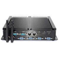 Industrial PC Mini Computer Fanless Mini PC Desktop PC Mini Industrial Computer Intel Core i5 4200U Processor 6 RS232 COM 4USB 3.0 Dual HDMI 2LAN Windows 10,Support Linux Ubuntu(8G RAM+256G SSD)