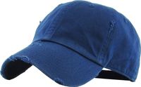 KBETHOS Vintage Washed Distressed Cotton Dad Hat Baseball Cap Adjustable Polo Trucker Unisex Style Headwear (Vintage) Navy Adjustable