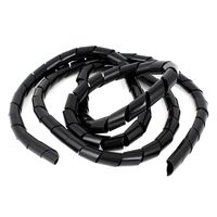 uxcell a15010600ux0406 20mm Dia 8.2ft 2.5M Spiral Cable Wire Wrap Tube Computer Manage Cord