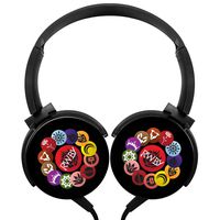 Rotation Axis Design Wired Headset RW-by Ruby Rose Stereo Headphone