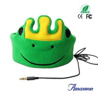 Kids Headphones Headbands, Ultra-Thin Volume Limited Speakers with Adjustable Bluetooth Headphone, Soft Fleece Children's Earphones Sleep Headbands for Kids, Adult, Home and and Travel, etc. (Green)