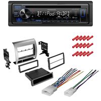 CACHÉ KIT2798 Bundle W/Car Stereo with Bluetooth for 2005 - 2011 Toyota Tacoma CD/AM/FM Single Din Radio Receiver Dual Phone Connection, Front USB and AUX W/Dash Mounting Installation Kit