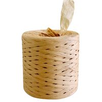 218 Yards Raffia Paper Ribbon Kraft for DIY Craft Decoration and Weaving Twine, 1/4 Inch Wide