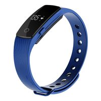 Zomtop ID107 Bluetooth 4.0 Smart Bracelet Smart Band Heart Rate Monitor Wristband Fitness Tracker for Android iOS Smartphone(Blue)