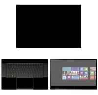 decalrus - Protective Decal Black Skin Sticker for Razer Blade 15 RZ09 (Released 2015) (15.6" Screen) case Cover wrap RZblade15-90