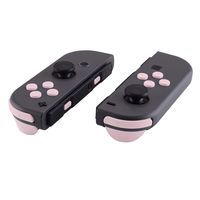 eXtremeRate Sakura Pink Replacement ABXY Direction Keys SR SL L R ZR ZL Trigger Buttons Springs, Full Set Buttons Repair Kits with Tools for Nintendo Switch Joy-Con JoyCon Shell NOT Included