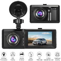 Partm Dual Dash Cam Front and Rear 1080P Full HD Car DVR Dashboard Camera Recorder with Night Vision Car Driving Recorder, 3 inch IPS Screen, 170 Super Wide Angle, G Sensor,