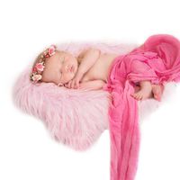 Fascigirl Newborn Photo Prop, Photography Prop Long Fur Photo Blanket Baby Photo Rug