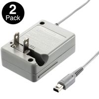 2 Pack AC Power Adapter Charger Cord Home Travel Charger Wall Plug Power Adapter (100-240 V) Compatible with Nintendo 2DS XL/ 2DS/ 3DS XL/ 3DS/ DSI XL/ DSI, Not Compatible with DS Lite