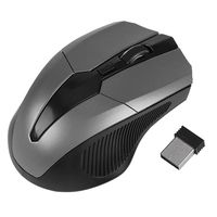 Tosuny Wireless Mouse, 2.4GHz USB Wireless Optical Mouse with Intelligent Mini Receiver for PC Laptop Computer, 800-1600 DPI, 6 Buttons, Support Windows2000/XP/Vista/Linux/7/ MAC - Yellow, Grey(Gray)