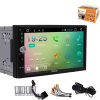 EinCar 7 Inch Car Stereo Radio GPS Navigation Bluetooth Double Din in Dash Touch Screen Android 6.0 1080P Car Video Player FM/AM Radio Receiver Head Unit + External Microhphone