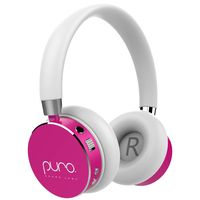 Puro Sound Labs BT2200 Kids Volume-Limiting Over-Ear Wireless Headphones (Pink)