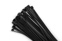 WISLIGHT Nylon Cable Ties 50pcs 26 Inch Assorted Self-Locking Multi-Purpose Nylon Zip Cable Ties Cord Wire Cable Tie Management, Black