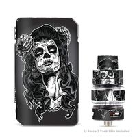 IT'S A SKIN Decal Vinyl Wrap for VooPoo Drag 2 V2 & UForce T2 Tank Vape Sticker Sleeve Cover/Sugar Skull Girl Dia de Los meurtos