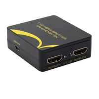 1X2 2 Port HDMI Splitter Support 4K x 2K 1080P 3D, 1.4 Version (One input Two output)