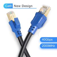 LDKCOK Cat8 Ethernet Cable 60ft, Internet Network Cord, 40Gbps 2000Mhz LAN Wires, High Speed S/FTP LAN Cables with Gold Plated RJ45 Connector for Router, Modem, Gaming, Xbox (60 ft/20m)