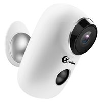 XVIM 1080P HD Wireless Battery Powered Security Camera, Rechargeable Waterproof WiFi Camera with Night Vision and Motion Detection, 2-Way Audio Compatible with Cloud Storage/SD Card