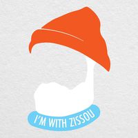 I'm with ZISSOU - 6" high printed vinyl decal - For MacBook, cars, laptops, tablets and more!