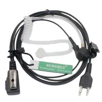 SUNDELY FBI Style Covert Acoustic Tube Headset Earpiece Mic For Midland GXT/LXT 2 Two Way Radios