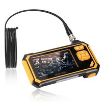 Industrial Endoscope,ROTEK 5M 1080P HD 4.3inch LCD Screen 2600mAh Rechargeable Battery Borescope, IP67 Waterproof Inspection Camera with 6 LED Lights Digital Video Recording Handheld Endoscope(16.4ft)