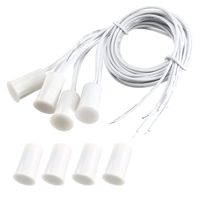 uxcell 4pcs RC-33 No Recessed Wired Security Window Door Contact Sensor Alarm Magnetic Reed Switch White