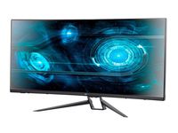 Monoprice 35 Inch Curved Zero-G UWQHD Gaming Monitor | with AUO Glass Panel, AMD FreeSync Technology, 3440x1440p @ 100Hz, HDMI and DisplayPort, VESA 100x100