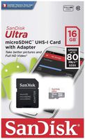 SanDisk Ultra 16 GB microSDHC Class 6 Memory Card 30MB/s with Adapter SDSDQY-016G-U46A