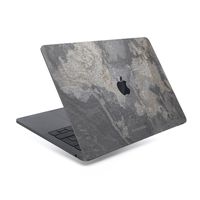 Woodcessories - Skin Compatible with MacBook Made of Real Slate Stone, EcoSkin (MacBook 15 Pro Touchbar (from 2016), Camo Gray)