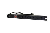 Rack Mount Network Standard PDU Power Strip, 8 Outlets, 10 ft. Cord, 15A, 1U Rack-Mount
