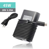 45W 20V 2.25A USB-C AC Charger Power Adapter for Dell Laptop XPS 13 9370 9365 9360 9350 321X 322X L321X L322X 3943 9333 12 7202 Latitude 11 5175 5179 7350 5285 5289 9250 7275 7370 Venue 10 5056Pro 50