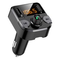 Bluetooth Fm Transmitter car(Upgraded Version), Bluetooth Car Charge,Bluetooth Adapter for Car,Hands-Free Calling MP3 Car Charger with 2 USB Ports,FM Radio(AZWang-BT36B)