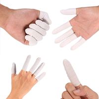 Finger Cot, 100Pcs/Bag Disposable Anti Static Protective Rubber Finger Cots Tattoo Nail Art Accessory, Anti Static