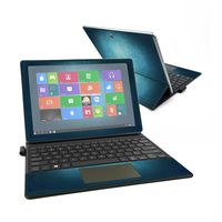 MightySkins Skin Compatible with Samsung Galaxy Book 12" - Blue Swirls | Protective, Durable, and Unique Vinyl Decal wrap Cover | Easy to Apply, Remove, and Change Styles | Made in The USA